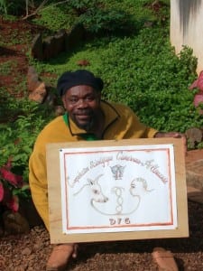 Issek, Cameroonian Painter who designed the programme logo