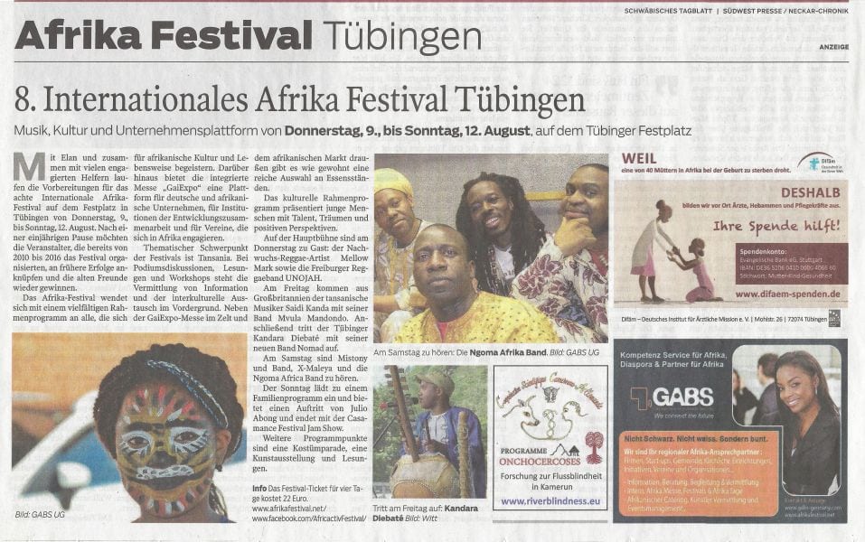 Africa-Festival 2018 Tübingen
